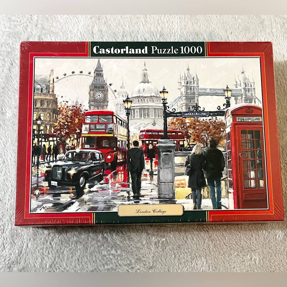 NEW Castorland London Collage 1000 Piece Jigsaw Puzzle Watercolor‎